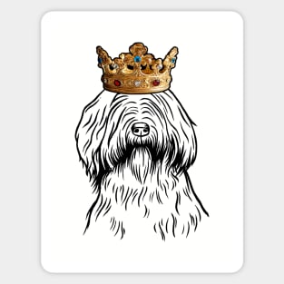 Briard Dog King Queen Wearing Crown Sticker